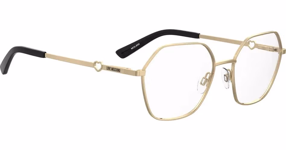 Love Moschino Gold Metal Glasses (Frames)
