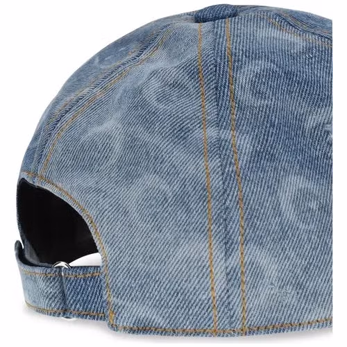 Marine Serre Blue Cotton Cap (Baseball Hat)