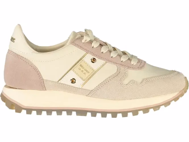 Blauer Beige Leather Women's Sneaker