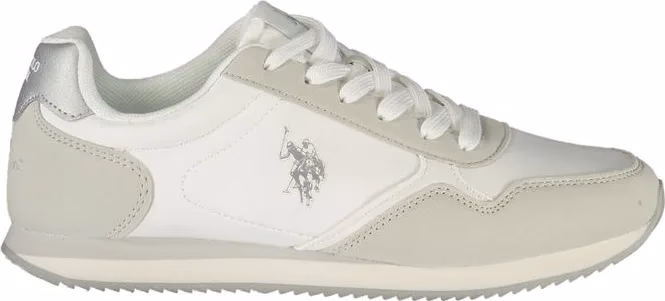 U.S. POLO ASSN. White Polyurethane Women's Sneaker