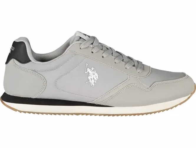 U.S. POLO ASSN. Gray Polyurethane Men's Sneaker