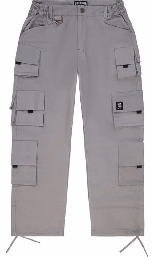 5TATE OF MIND Gray Cotton Cargo Pants