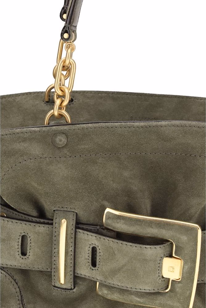 Balmain Bicolor Calf Leather Bos Taurus Handbag