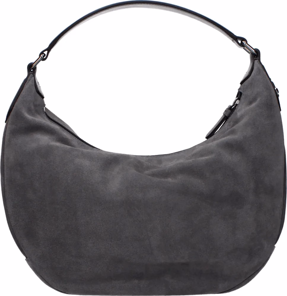 Jimmy Choo Gray Leather Shoulder Bag