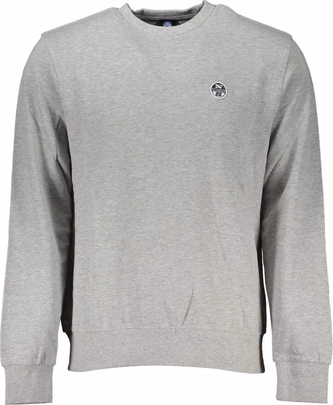 North Sails Gray Cotton Men's Sweatshirt