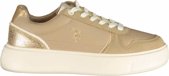 U.S. POLO ASSN. Beige Polyurethane Women's Sneaker