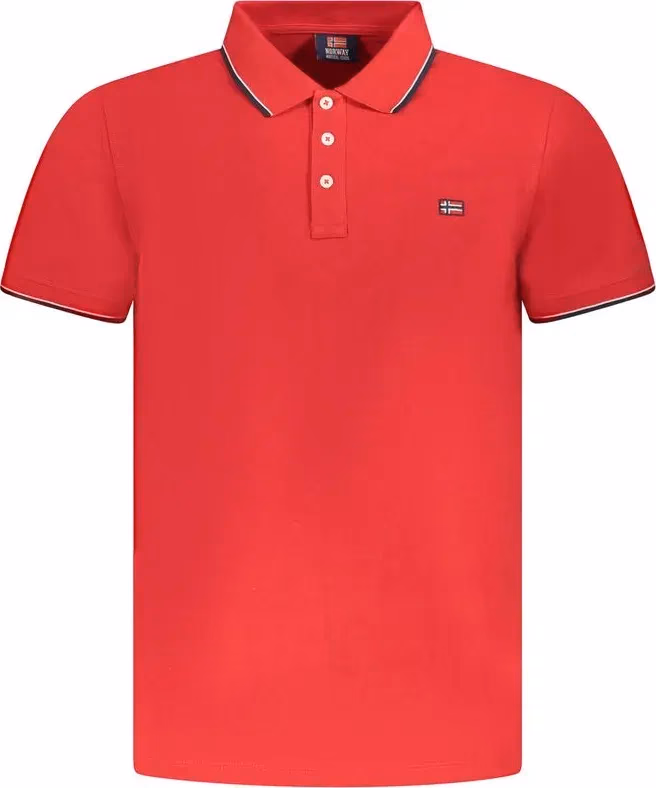 Norway 1963 Red Cotton Men Polo