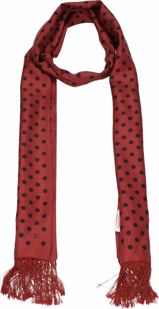 Valentino Garavani Red Silk Foulard