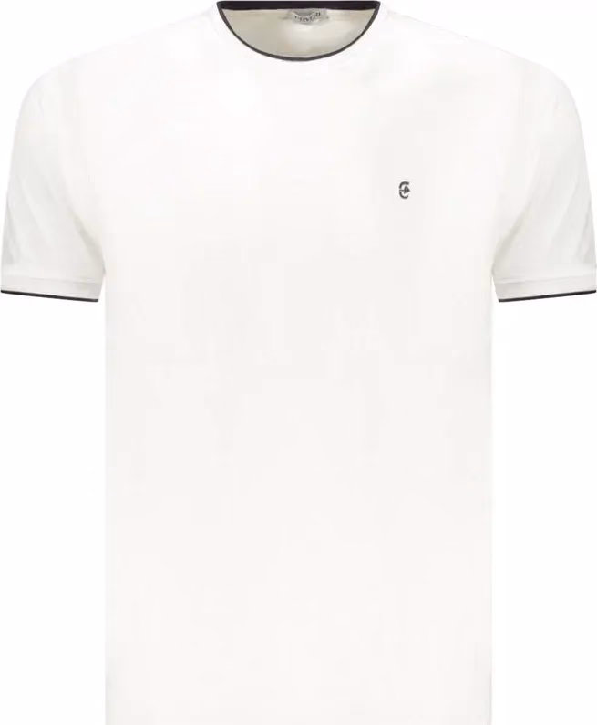 Coveri Moving White Cotton Men's T-Shirt