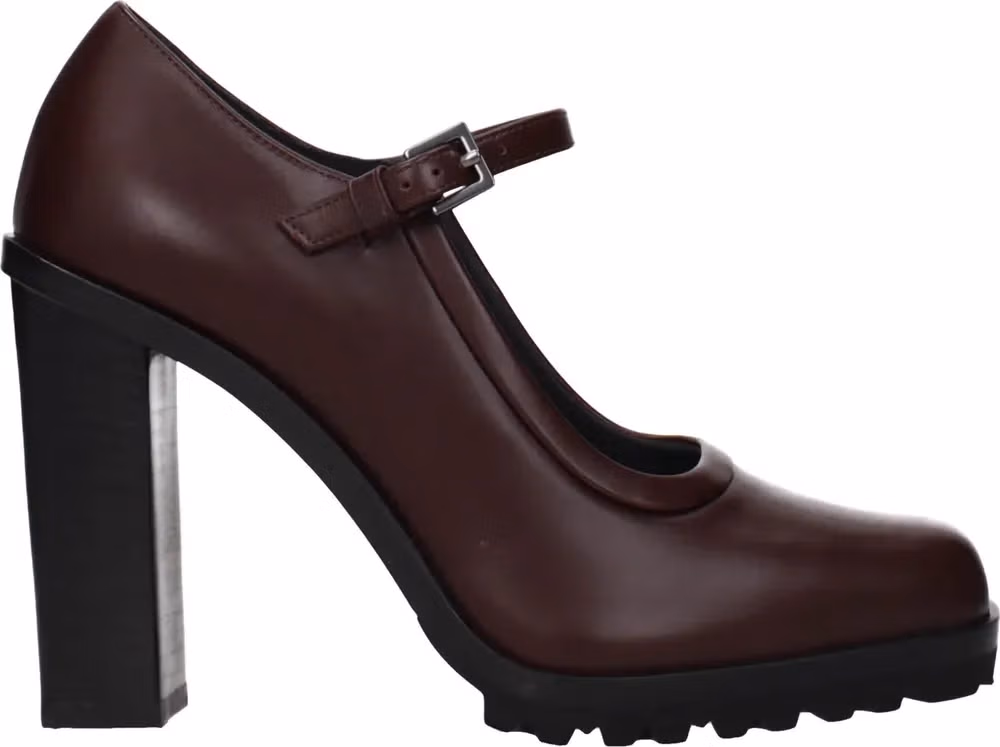 Max Mara Brown Leather High Heel Pumps