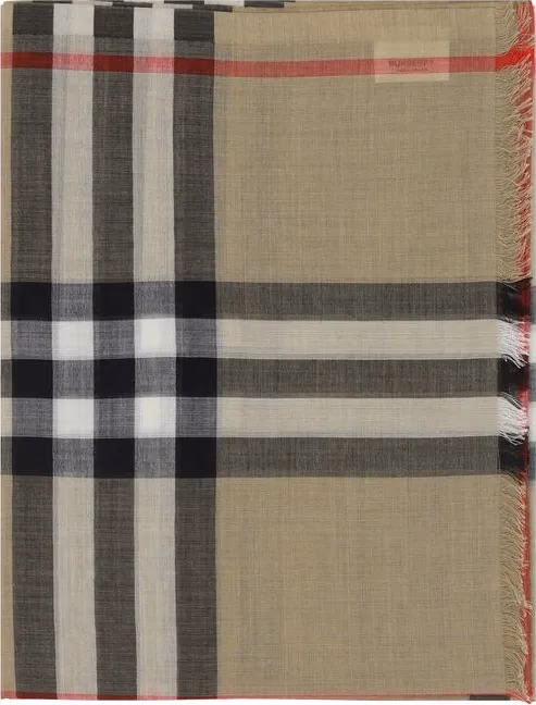Burberry Beige Silk Foulard