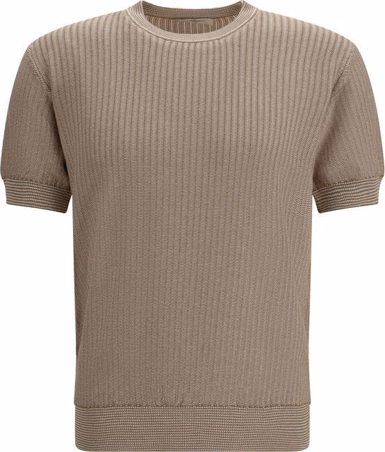 Piacenza Cashmere Beige Cotton Sweatshirt