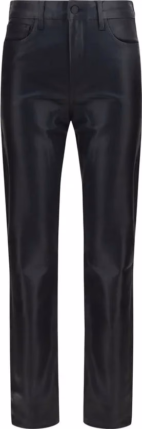 L'Agence Black Leather Pants