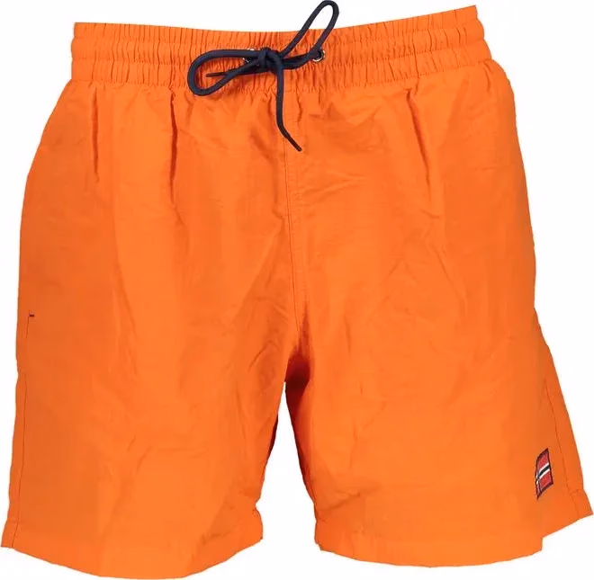 Norway 1963 Orange Polymide Men's Swimwear