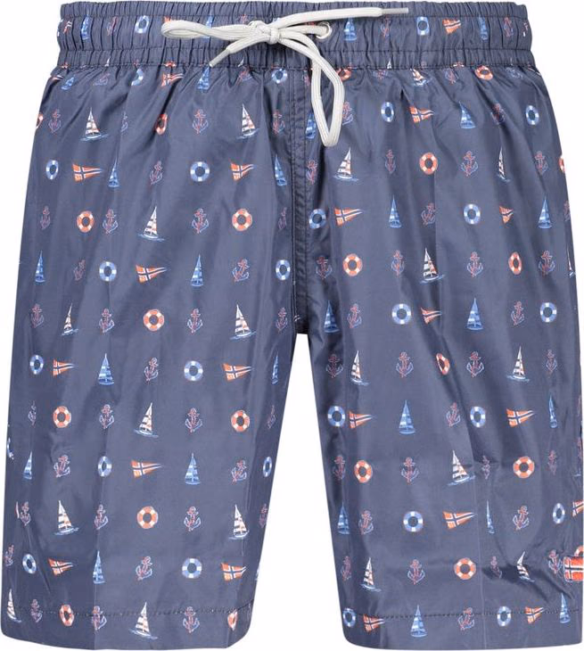 Norway 1963 Blue Polyester Men's Swim Shorts