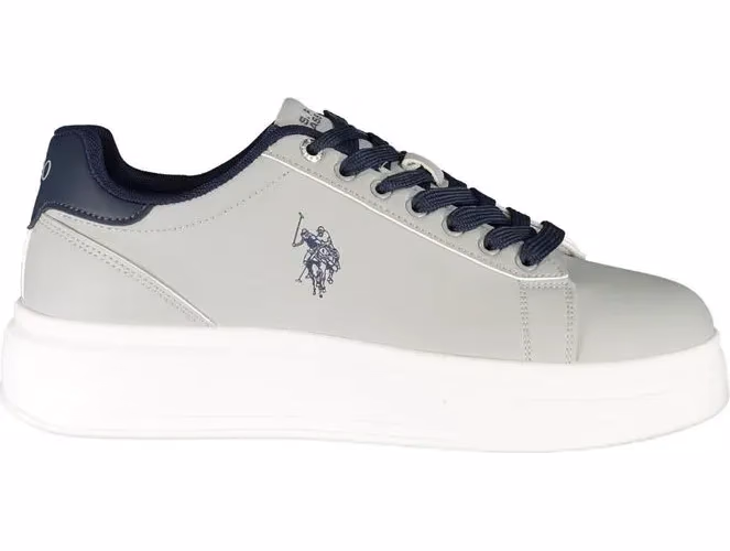 U.S. POLO ASSN. Gray Polyester Men's Sneaker