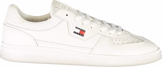 Tommy Hilfiger White Polyurethane Men's Sneaker
