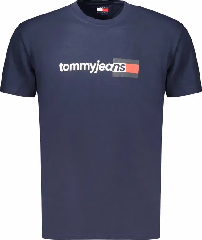 Tommy Hilfiger Blu Cotton Mens T-Shirt