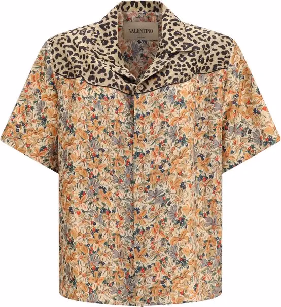 Valentino Garavani Multicolor Silk Pattern Shirt