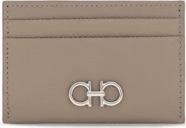 Ferragamo Beige Calf Leather Bos Taurus Wallet