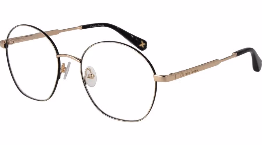 Christian Lacroix Beige Stainless Steel Glasses (Frames)
