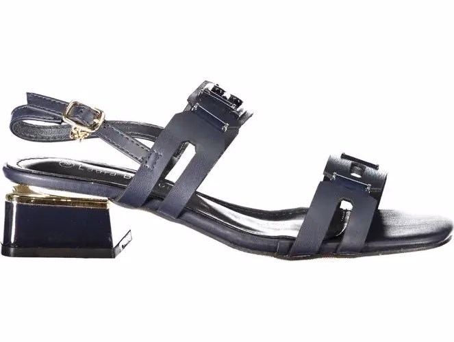 Laura Biagiotti Blue Polyurethane Women's Sandal