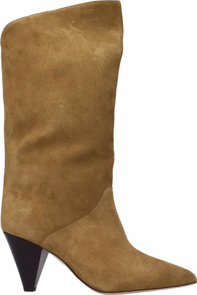Isabel Marant Brown Leather High Heel Boots