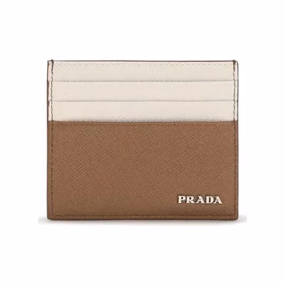 Beige Calf Leather Bos Taurus Wallet