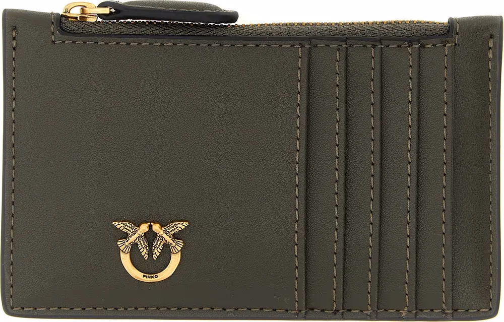PINKO Bicolor Cowhide Cardholder
