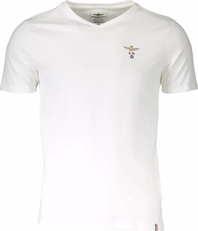 Aeronautica Militare White Cotton Men's Undershirt