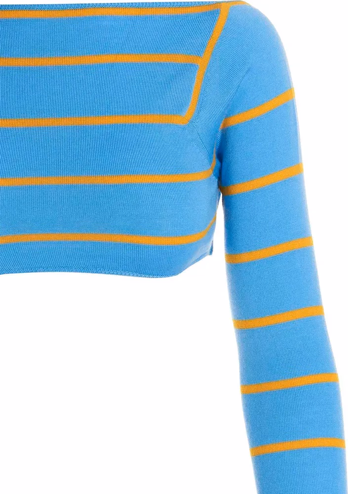Emilio Pucci Blue Wool Cardigan