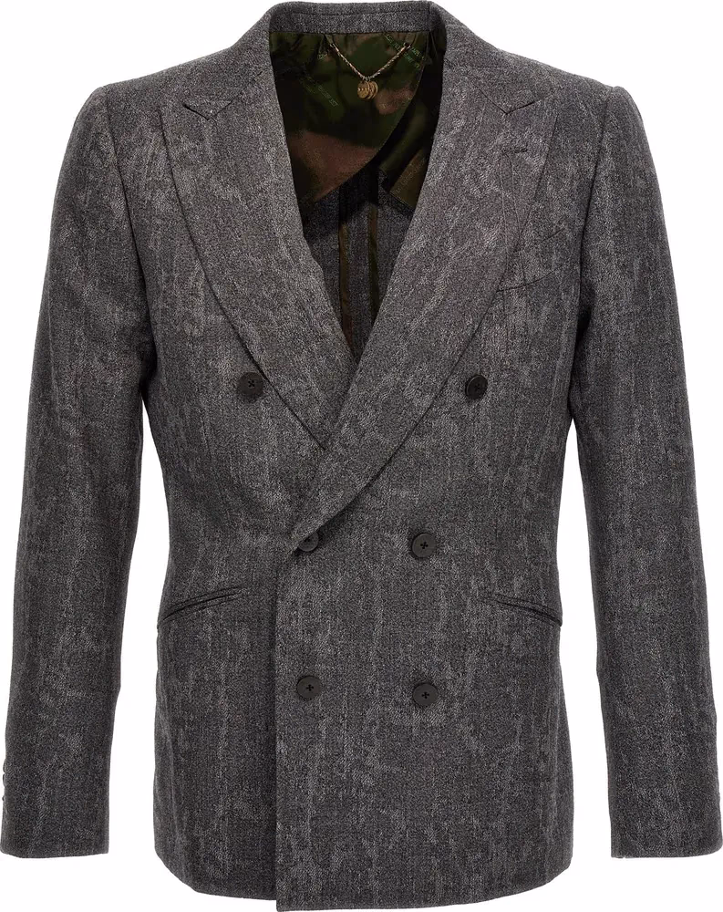 MAURIZIO MIRI Gray Wool Blazer