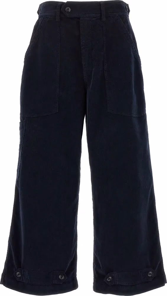 CELLAR DOOR Blue Cotton Casual Pants