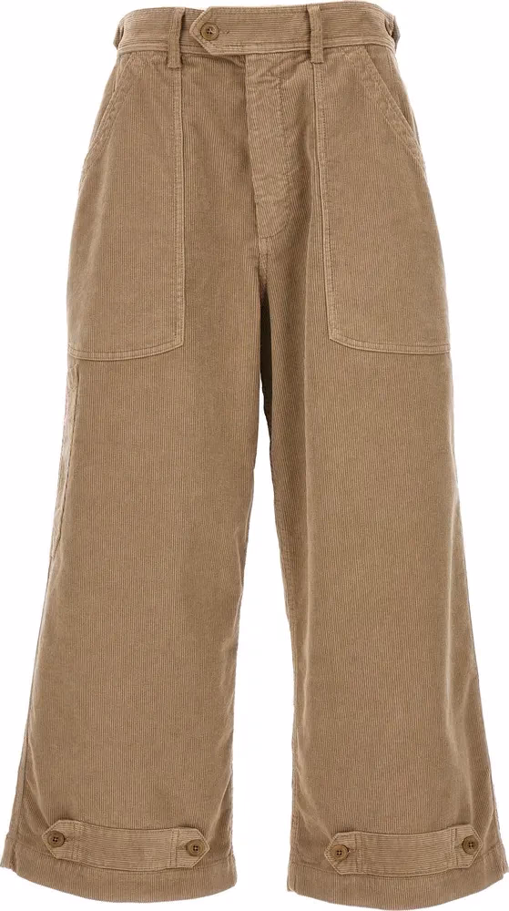 CELLAR DOOR Beige Cotton Casual Pants