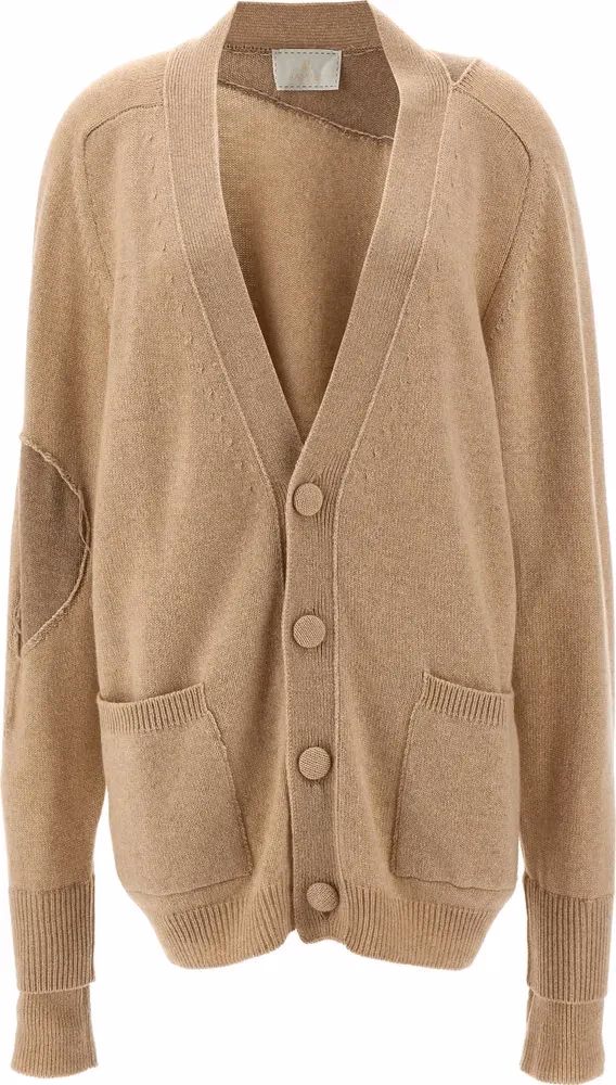 RAMAEL Beige Cashmere Cardigan