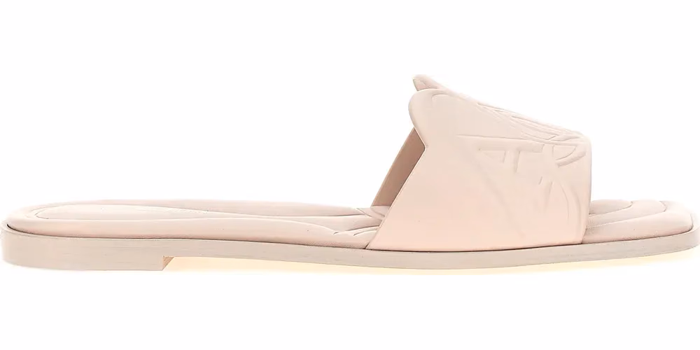 Alexander McQueen Multicolor Calfskin Slides