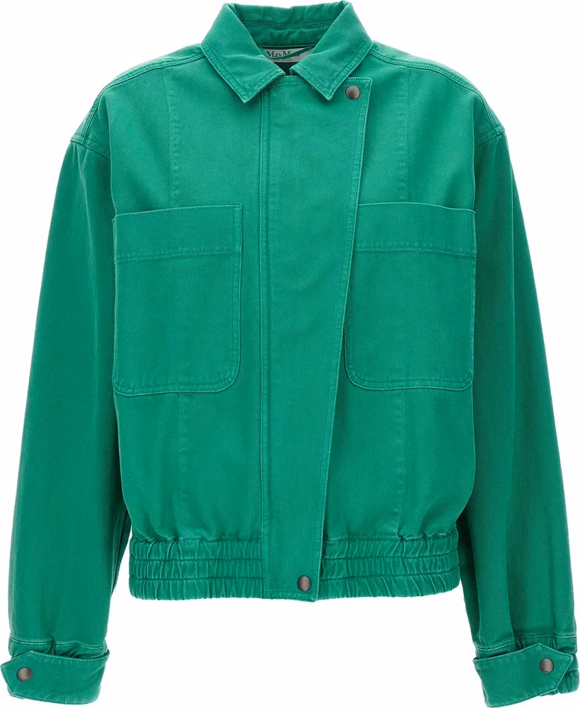 Max Mara Bicolor Cotton Full-Length Jacket