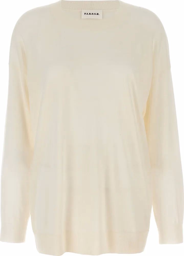 P.A.R.O.S.H. White Wool Cardigan