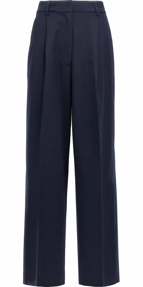 THELATEST Blue Polyester Casual Pants