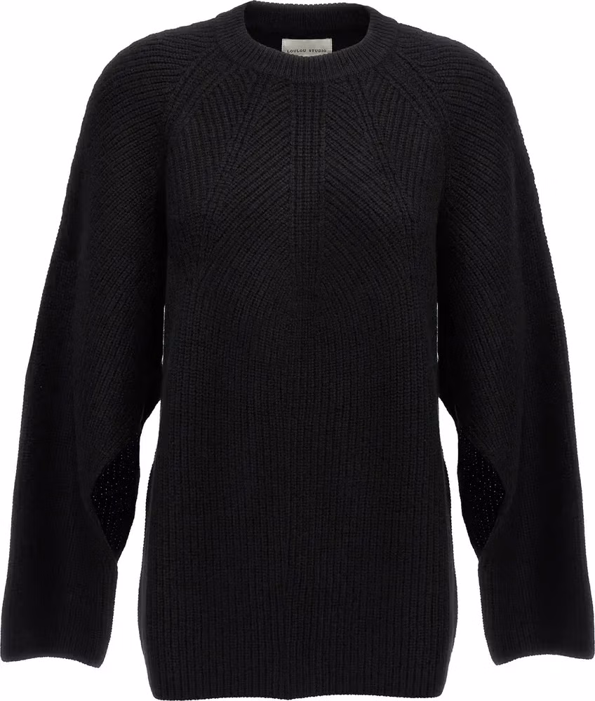 Loulou De Saison Black Cashmere Cardigan