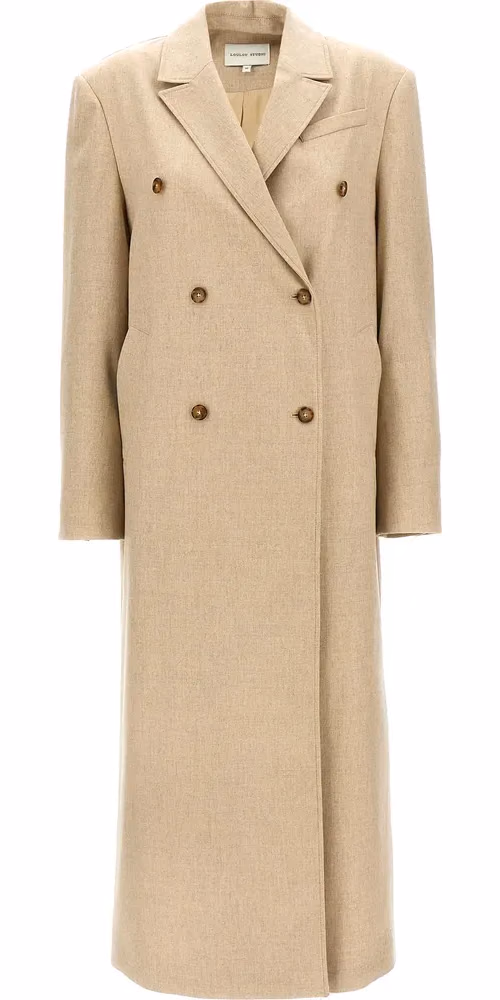 Loulou De Saison Beige Virgin Wool Coat