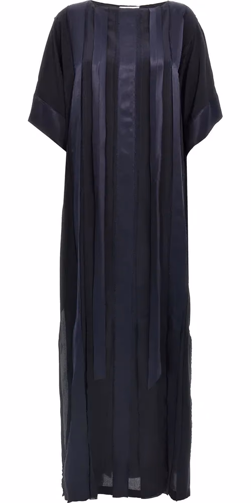 DI.LA3 PARI' Blue Silk Long Dress