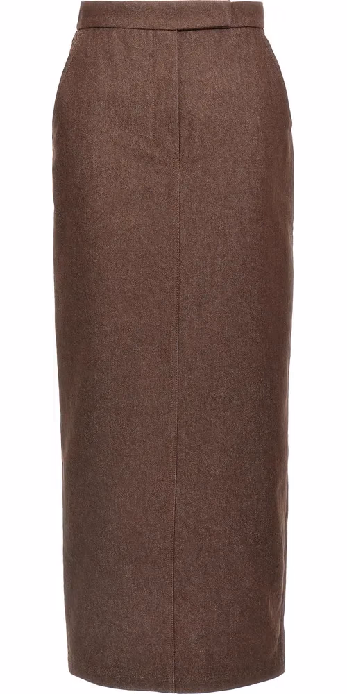 Max Mara Brown Cotton Mini Skirt