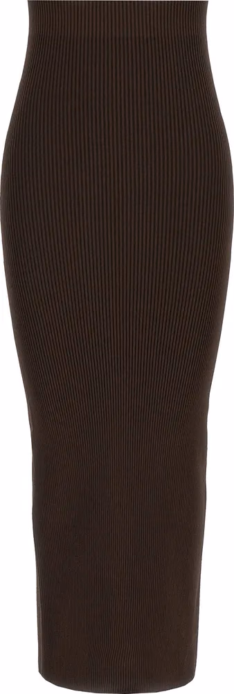 Max Mara Brown Viscose Mini Skirt
