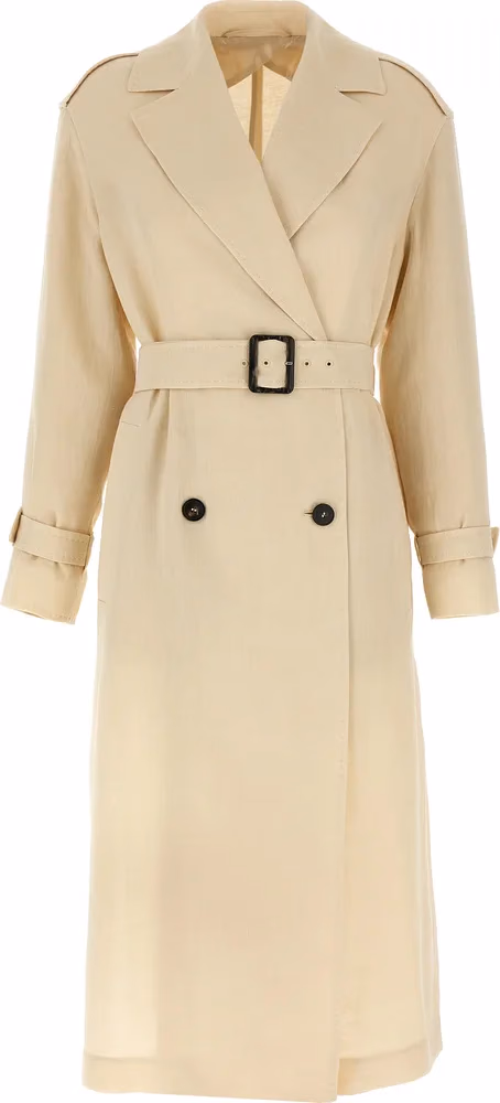 Max Mara Beige Flax Coat