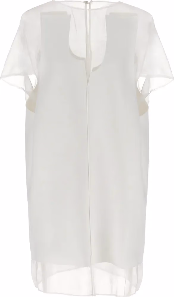 Khaite White Polyester Short Dress