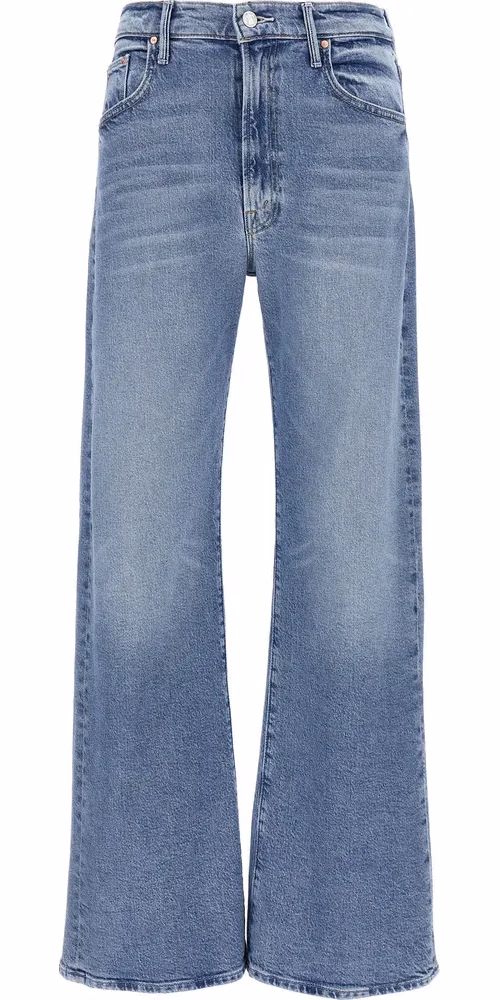 Mother Denim Blue Cotton High-Waisted Jean