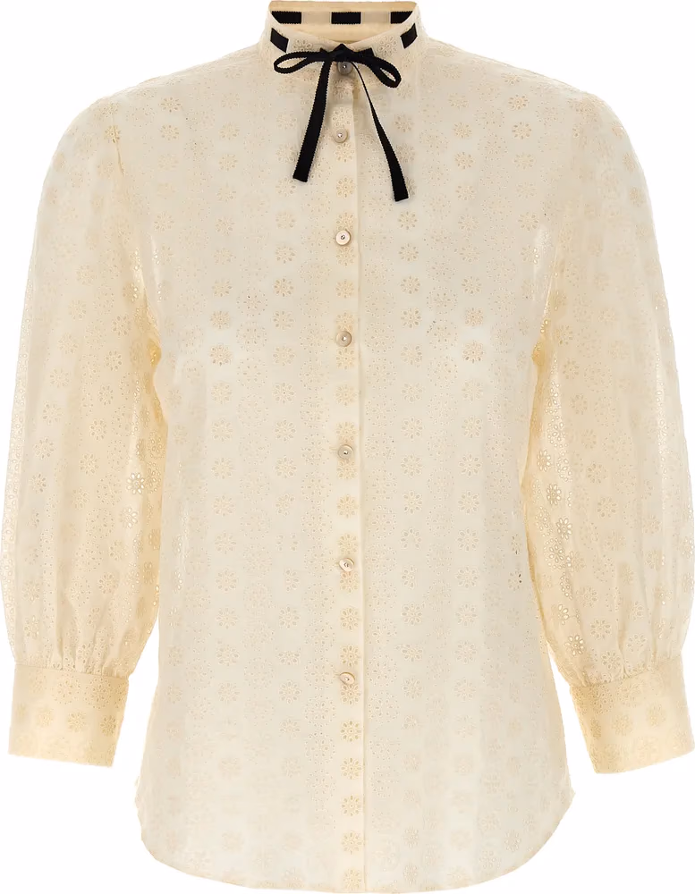 Valentino Garavani White Cotton Blouse