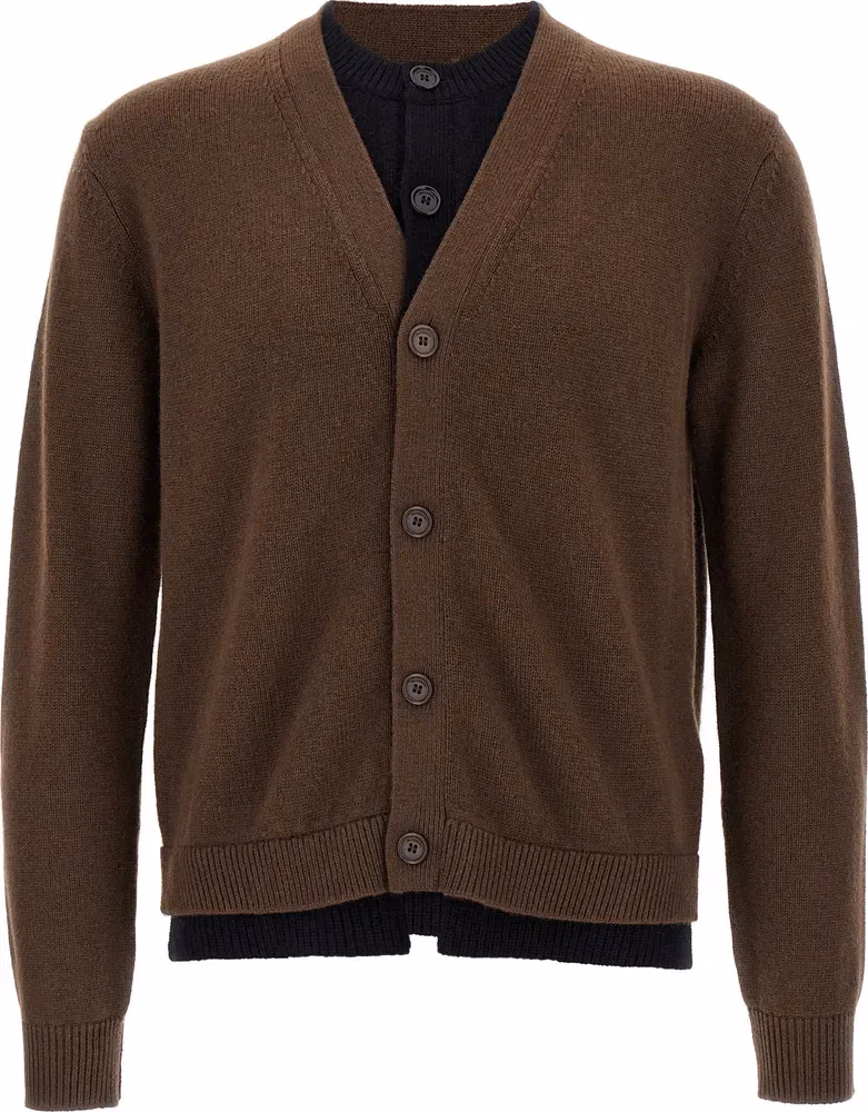 J.W.Anderson Brown Wool Cardigan