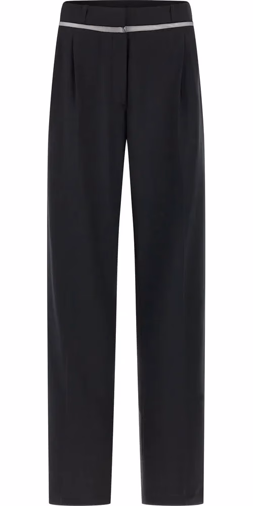 Nensi Dojaka Black Virgin Wool Casual Pants